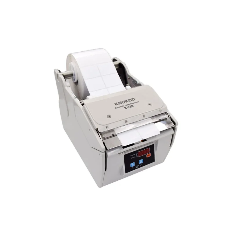 X-130 Electric Automatic Label Dispenser 5-130mm High-Speed 60-200pcs/min CE Certified Label Sticker Stripping Carton