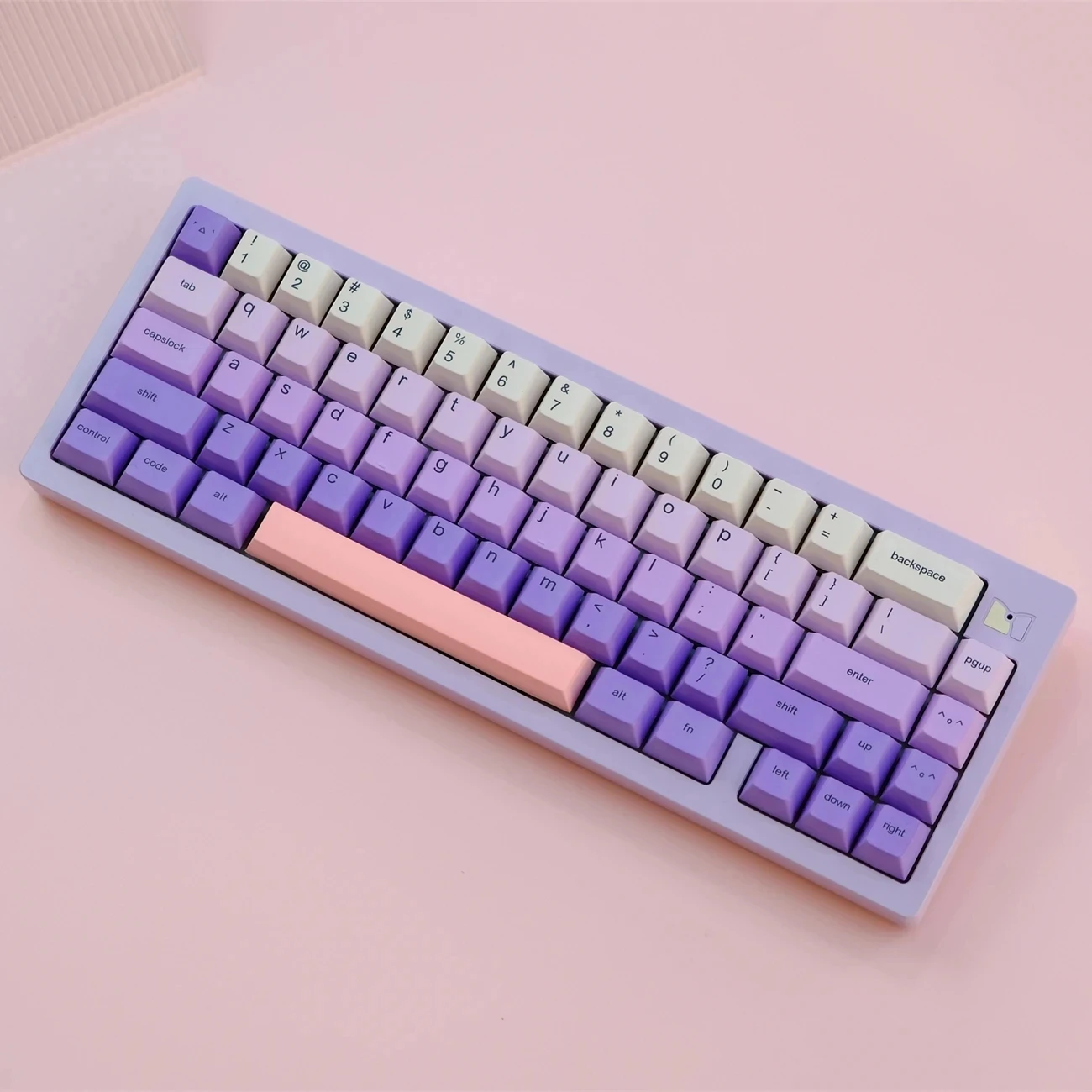 129 Keys/set GMK Lavender Purple Gradient Cute Keycaps Cherry Profile Key Caps PBT Dye Subbed Keycap For 61/64/68/75/87/104/980