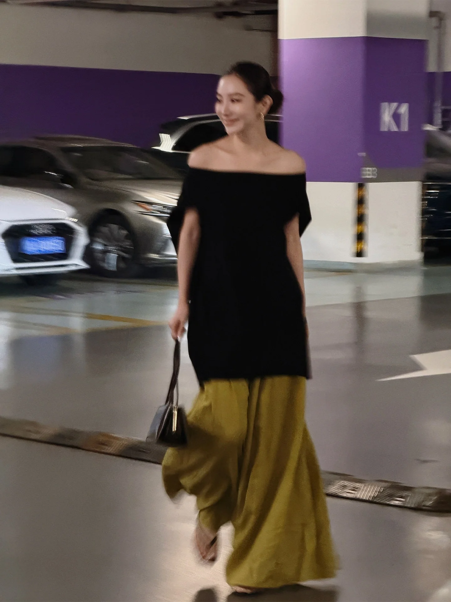 

LiHuiEr Linen Wide Leg Pants Skirt Women's Spring Summer Gored Skirt Light Maturity High Waist Loose Fit Fashionable