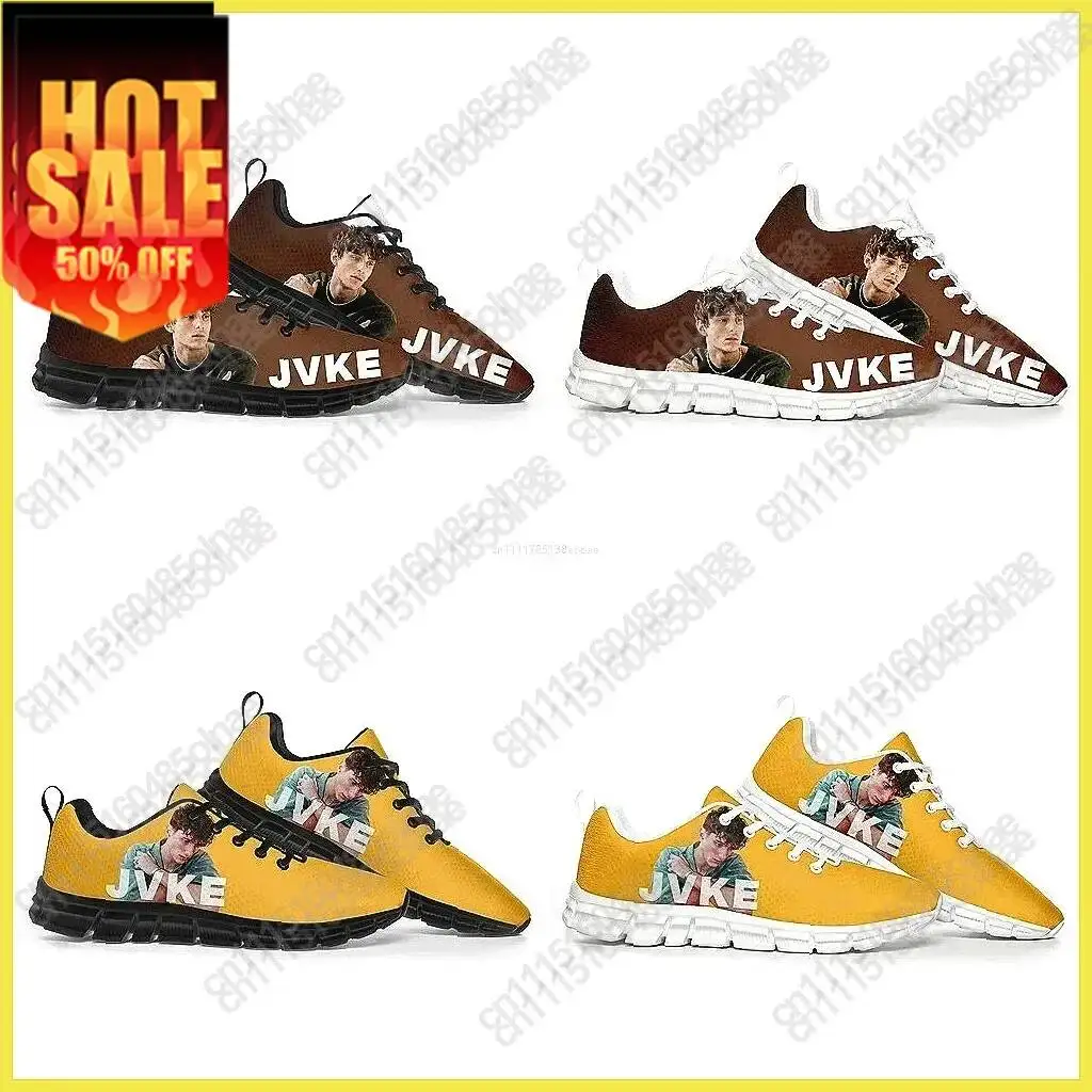 JVKE Singer Pop Music Inspired Custom Breathable Sneakers for Adults Teens, Casual Sports Shoes for Couple