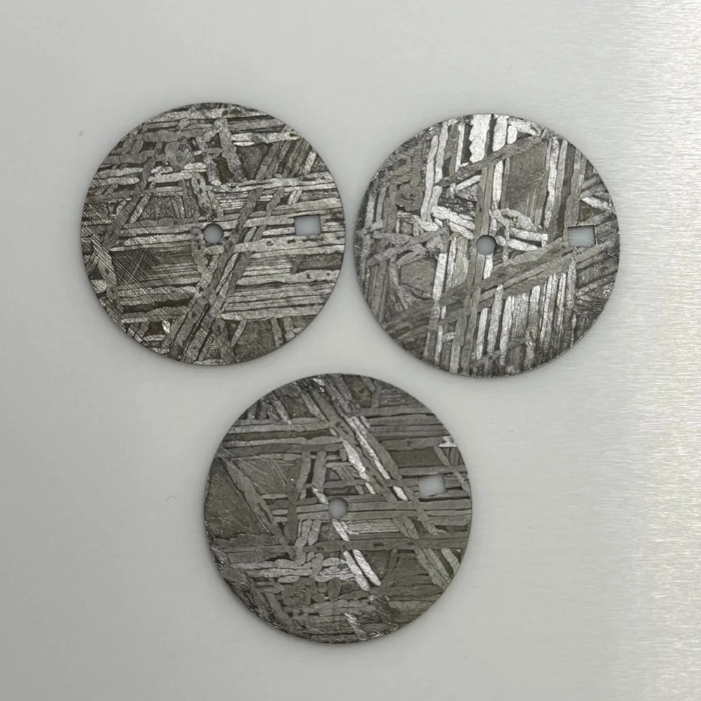 Natuurlijke groene malachiet 28,5x0,4 mm NH34 NH35 NH36 wijzerplaat meteoriet blauwe zandsteen wijzerplaat