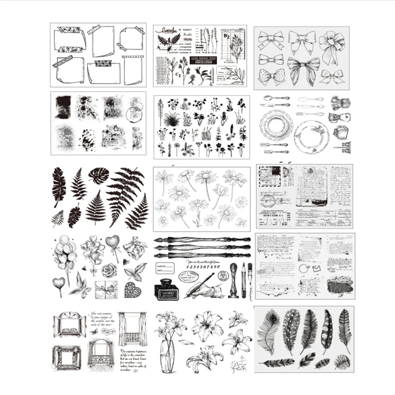 Schleifenknoten / Transparenter klarer Silikonstempel/Siegel für DIY-Scrapbooking/Fotoalbum. Dekorativer klarer Stempel