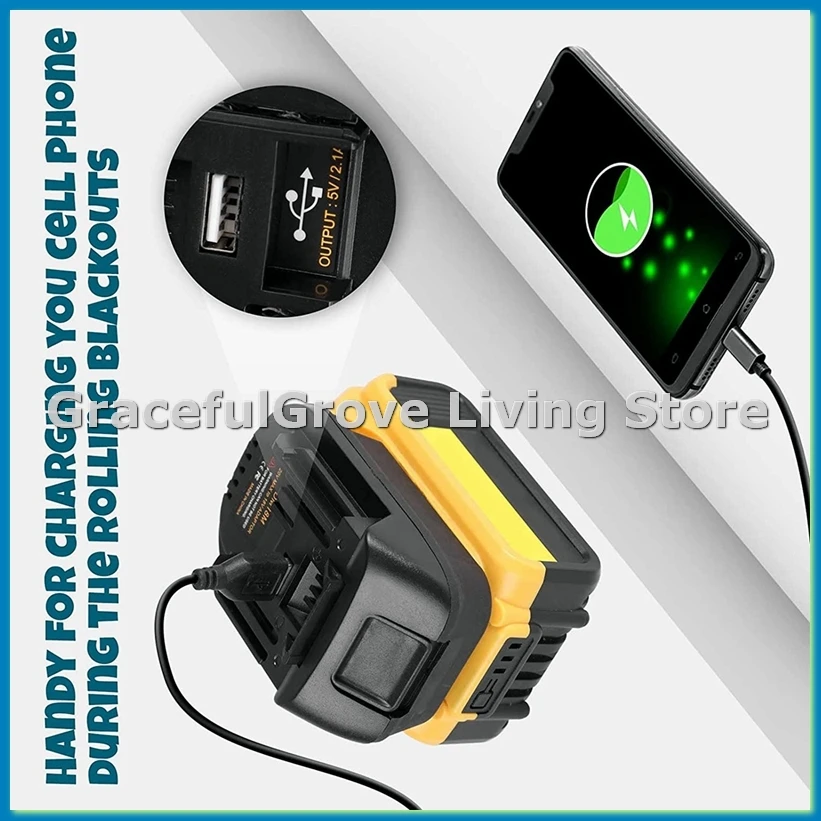 

Адаптер-преобразователь аккумулятора DM18M для аккумулятора DEWA 20 В, конвертер в аккумулятор 18 В BL1830 BL1850-ABFB