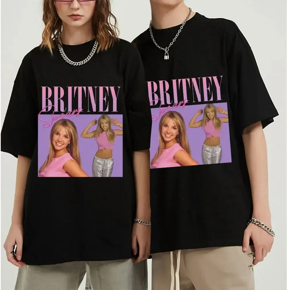 Britney Spears Beautiful Photo Women's T-shirt Hipster Cotton Casual Tshirt Female Harajuku Short Sleeve Tops Tee Shirt