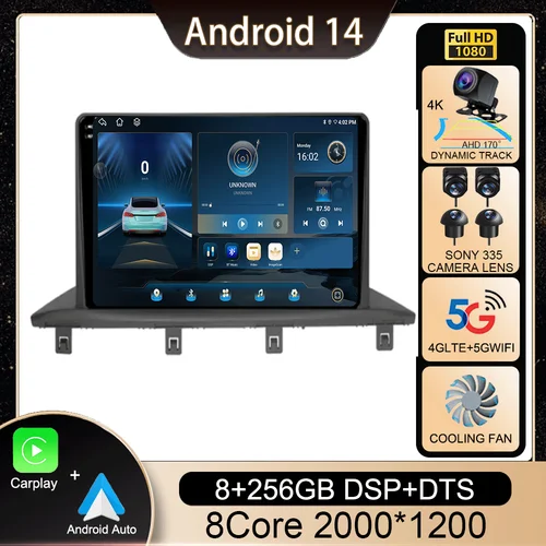 Android 14 para DongFeng jingyi JOYEAR x6 X5 SX6 S50 S50EV T5 T5L reproductor de vídeo Multimedia navegación Radio de coche GPS Bluetooth