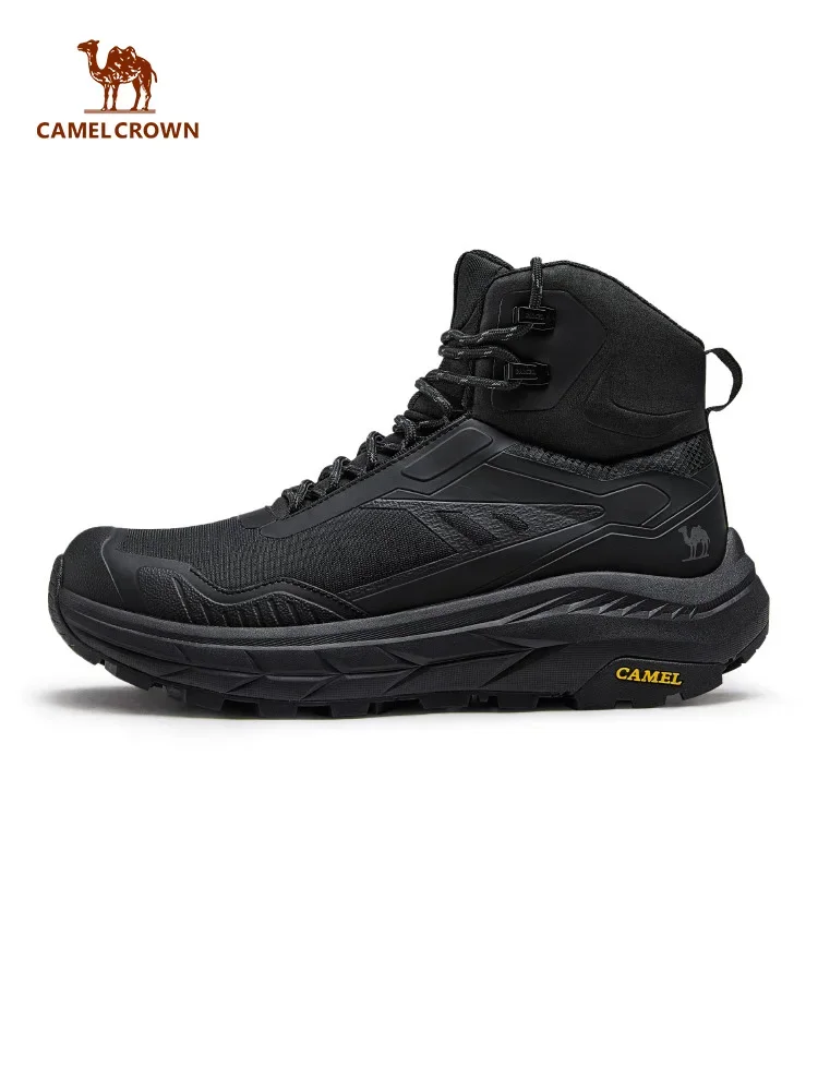Golden Camel Men High-top Hiking Boots 2026 Outdoor Waterproof Anti Slip EVA Cushioning Wear-Resistant Breathable Climbing Shoes