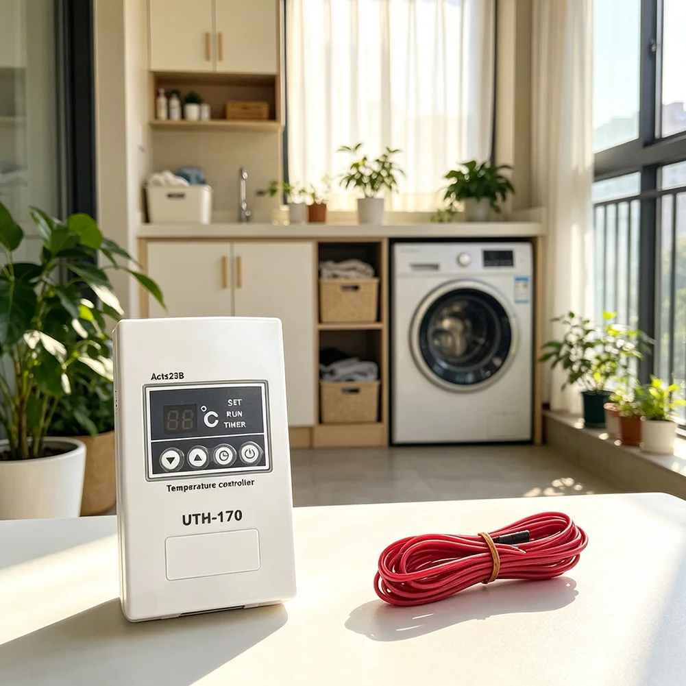 UTH170 Digital Thermostat 5-60C 4kW Temperature Controller For Sauna For Steam Room Heating System Control Device