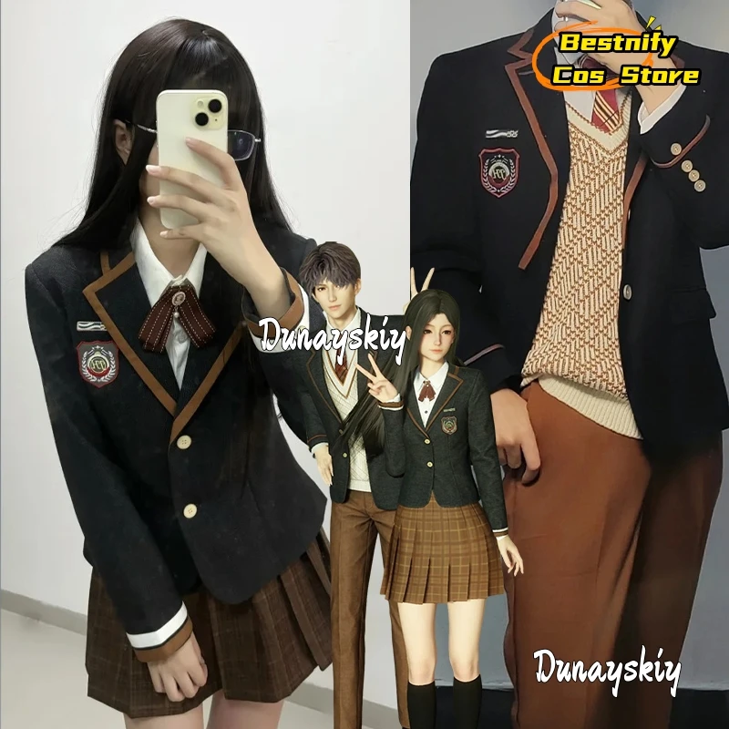 

Game Love And Deepspace Cosplay School Uniform Costume Japanese-Style High School Uniform Unisex Outfit Anime Outfits Prop Suits