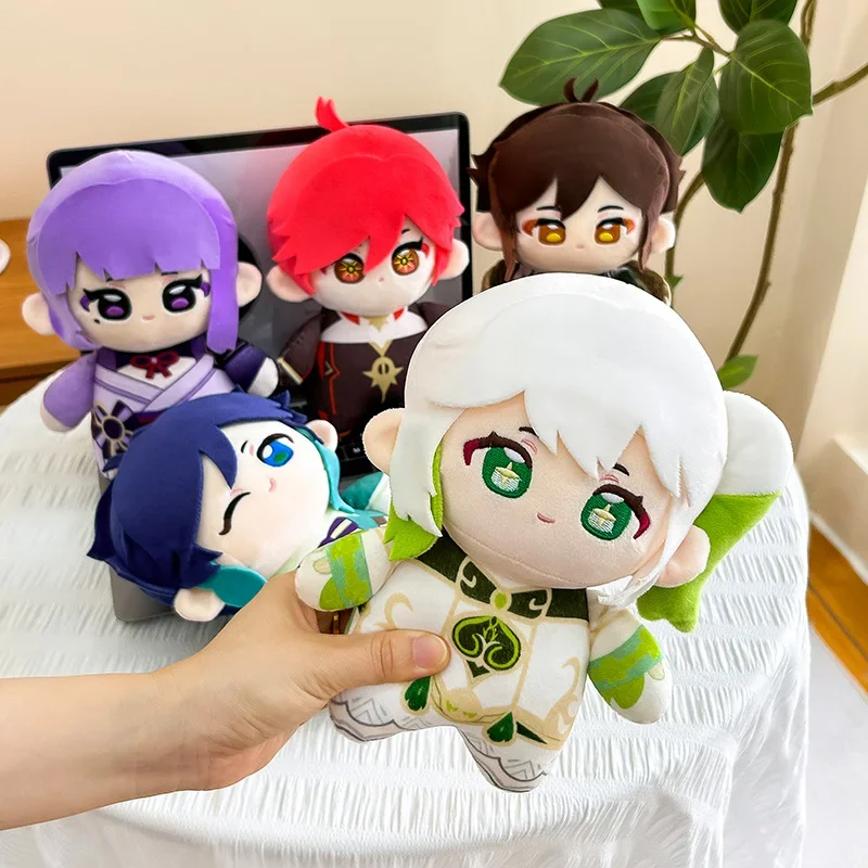 

High Quality Genshin Impact Plush Toy Archon Character Stuffed Doll Nahida Diluc Raiden Shogun Zhongli Venti Ayato Plushies
