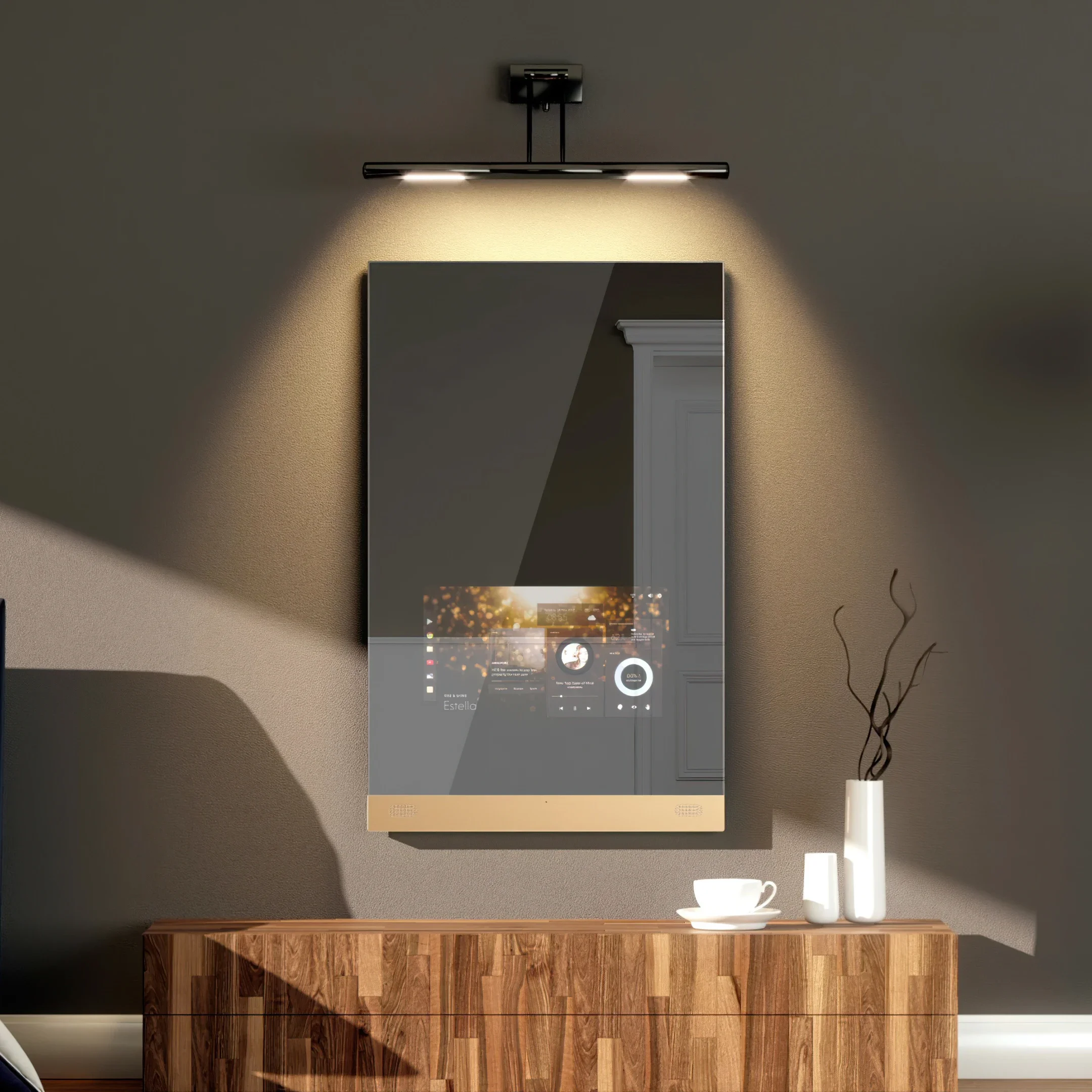 

43 Inch Lcd Screen Yoga Mirror Display Gym Smart Fitness Mirror