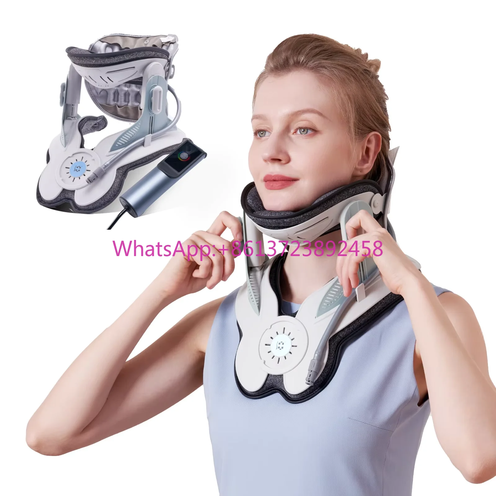 

Neck Relaxer Pain Ease Cervical Traction Device Adjustable Neck Brace for Neck Pain Professional Health Care Products Factory