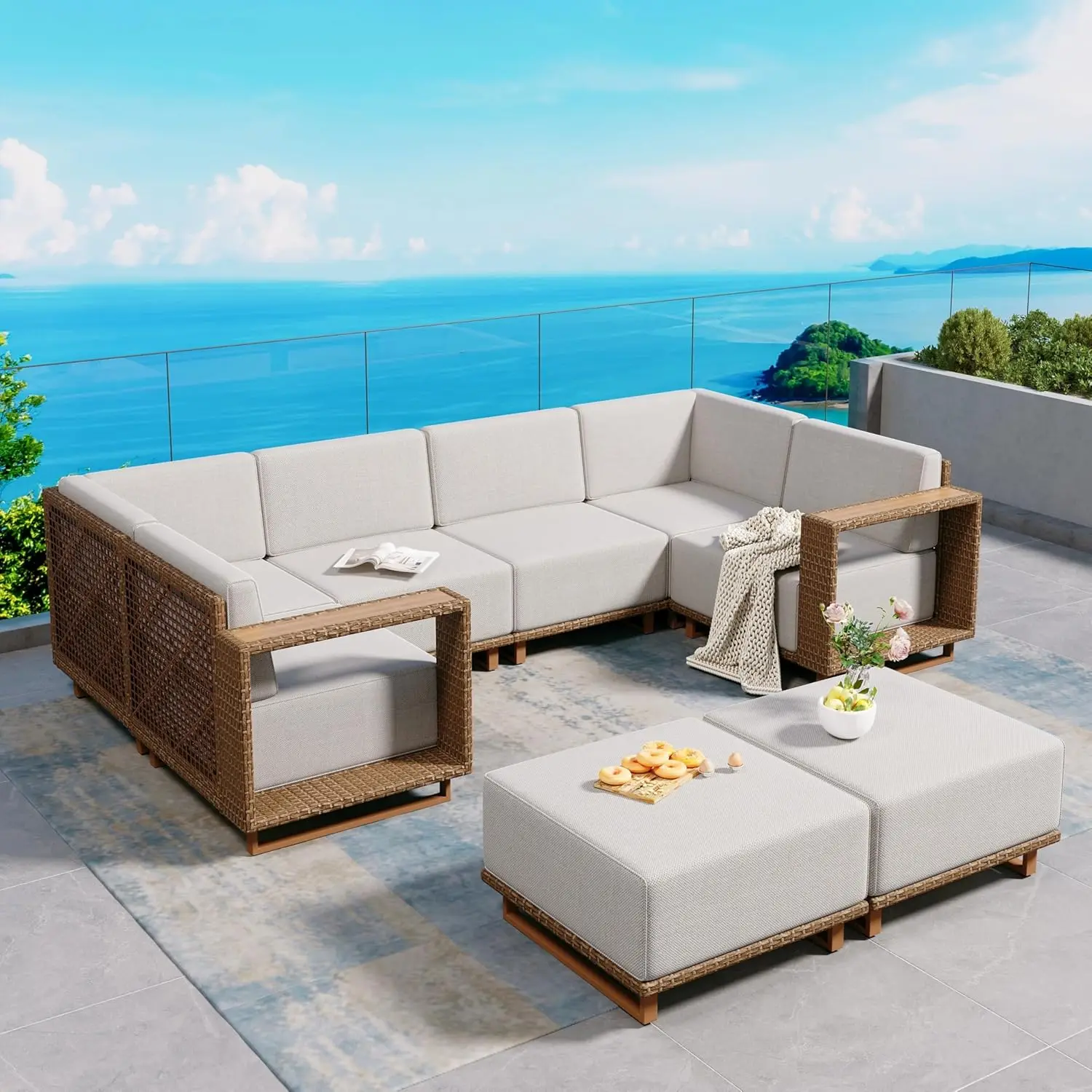 8 Pieces Patio Furn…