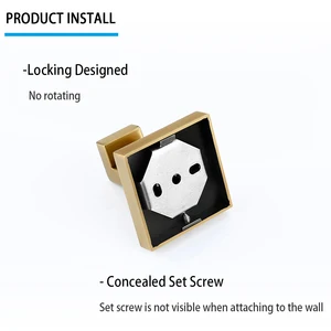 Luxusgold gebürstete Wandbaugruppe Edelstahlkleid Haken schwarz hygienische Papierhandtuchbadezimmer Dekoration Zubehör 10 Hauptverkaufs -Badezimmer -Kits - №6