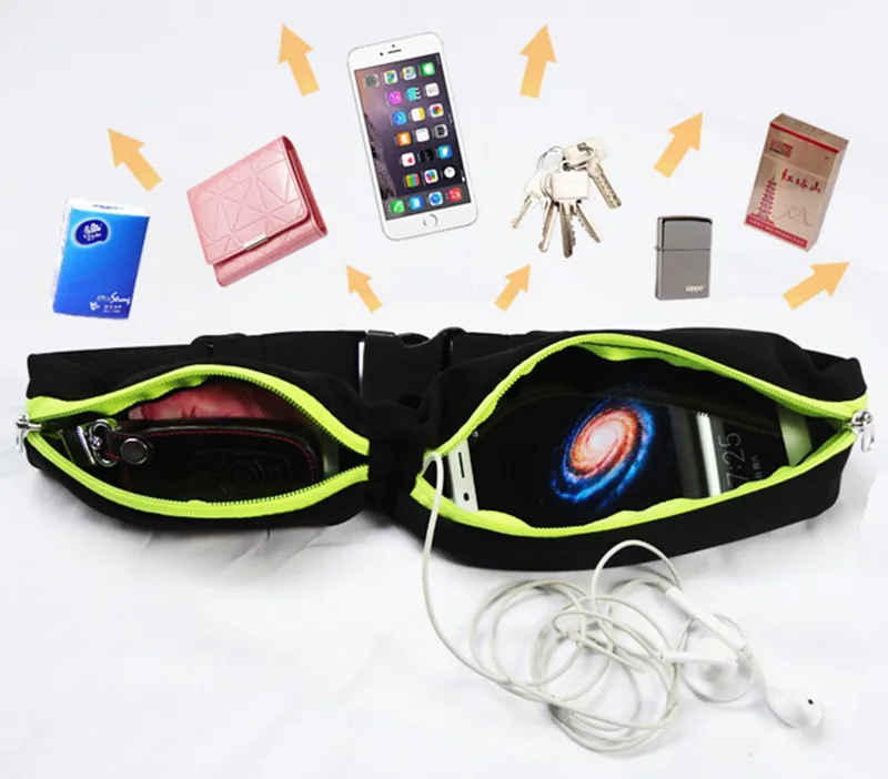 Saco de esportes correndo cintura saco cinto bolso jogging portátil à prova dportable água ciclismo bum cintura das mulheres dos homens moda viagem esporte bolsa