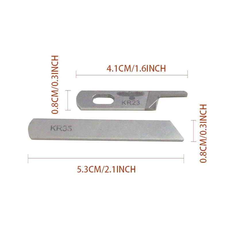 KR23 KR35 Upper /Down Knife Blade For Industrial Sewing Machines Tungsten Steel Fit For Siruba 737 747 757 Pegasus 700-3 700-4