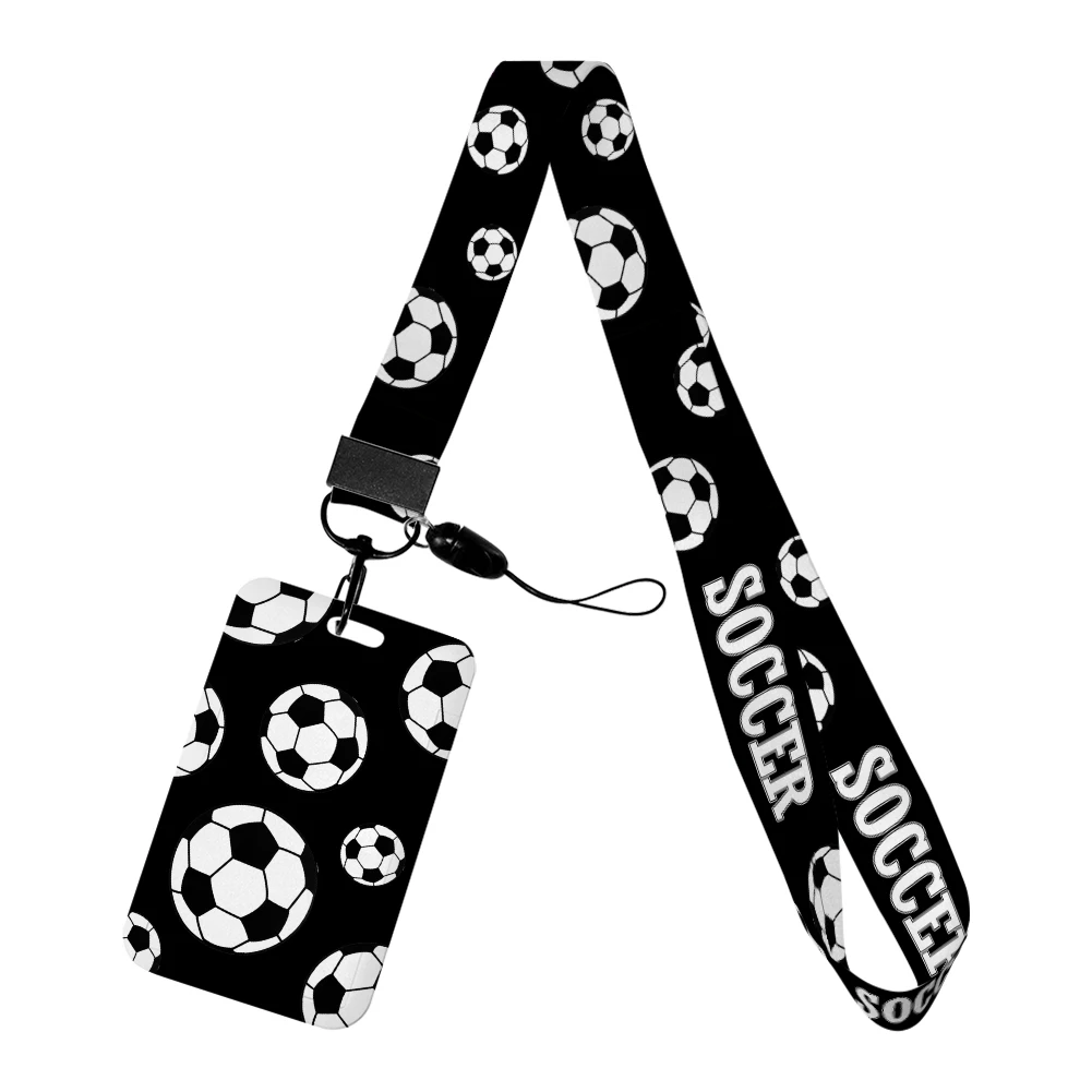 Football Soccer Series ID Card Pass Hang Accessories Holder Keychain Lanyard Pass Card Holder Phone Straps Badge Holder Lanyards