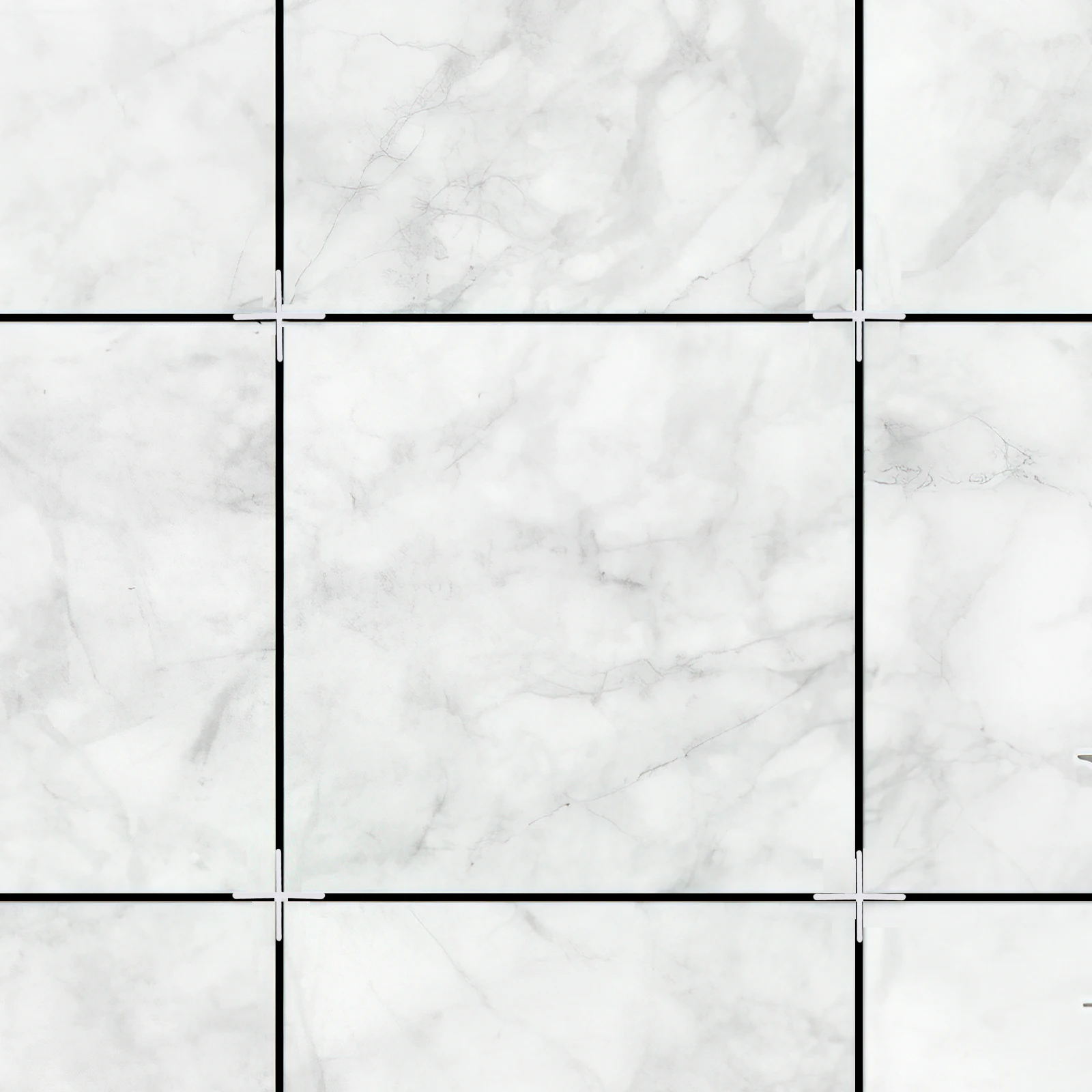 500 قطعة من فواصل البلاط ذات الشكل المتقاطع نظام تسوية مادة البولي ايثيلين المتينة سهلة الاستخدام لتزيين المنزل فواصل بلاط البناء #4