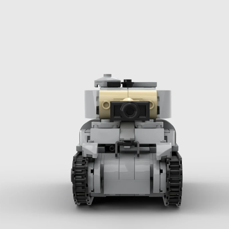 Set di 474 Pezzi Modello di Carro Armato Militare M4A1 Revalorise Scala 1:45 MOC Blocchi di Costruzione Modulari Personalizzabili Giocattolo Creativo Fai-da-Te Regalo per Ragazzi