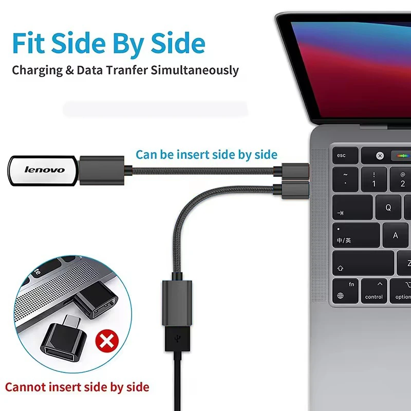 USB C to USB OTG Data Cable Adapter USB Type C to USB Male to Female Extension Cable Converter for Xiaomi Samsung MacBook Pro PC