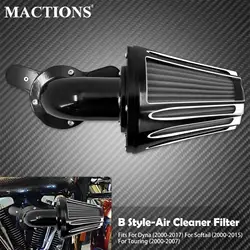 Motorcycle Air Cleaner Filter System Intake Kit Black For Harley Softail Touring Breakout 2018-UP Street Road Glide FLHR FLHT