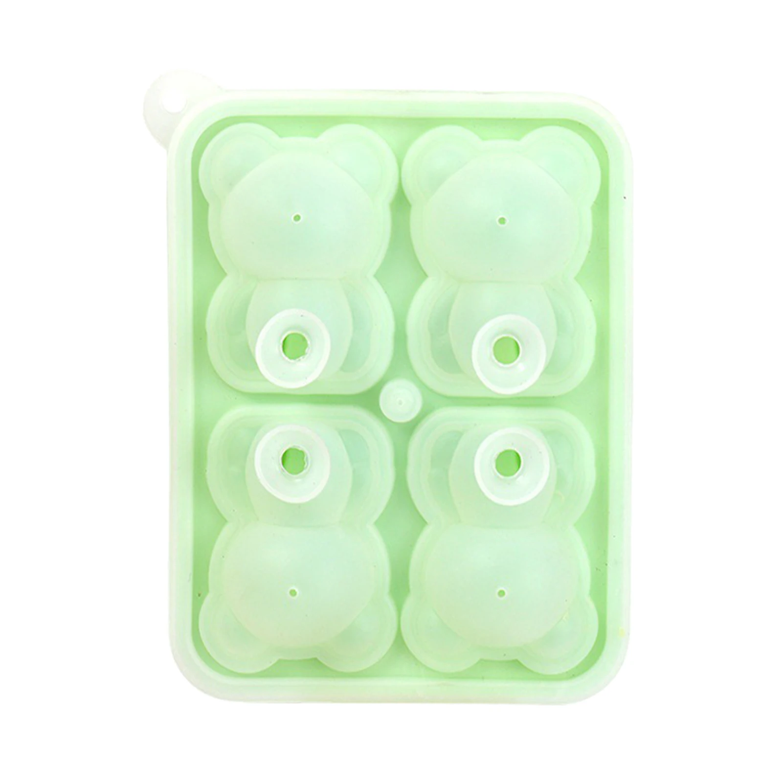 

Little Bear Shape Ice Mold 4 Grids Silicone Ices Block Mould For Making Ice Cream Cake Candle