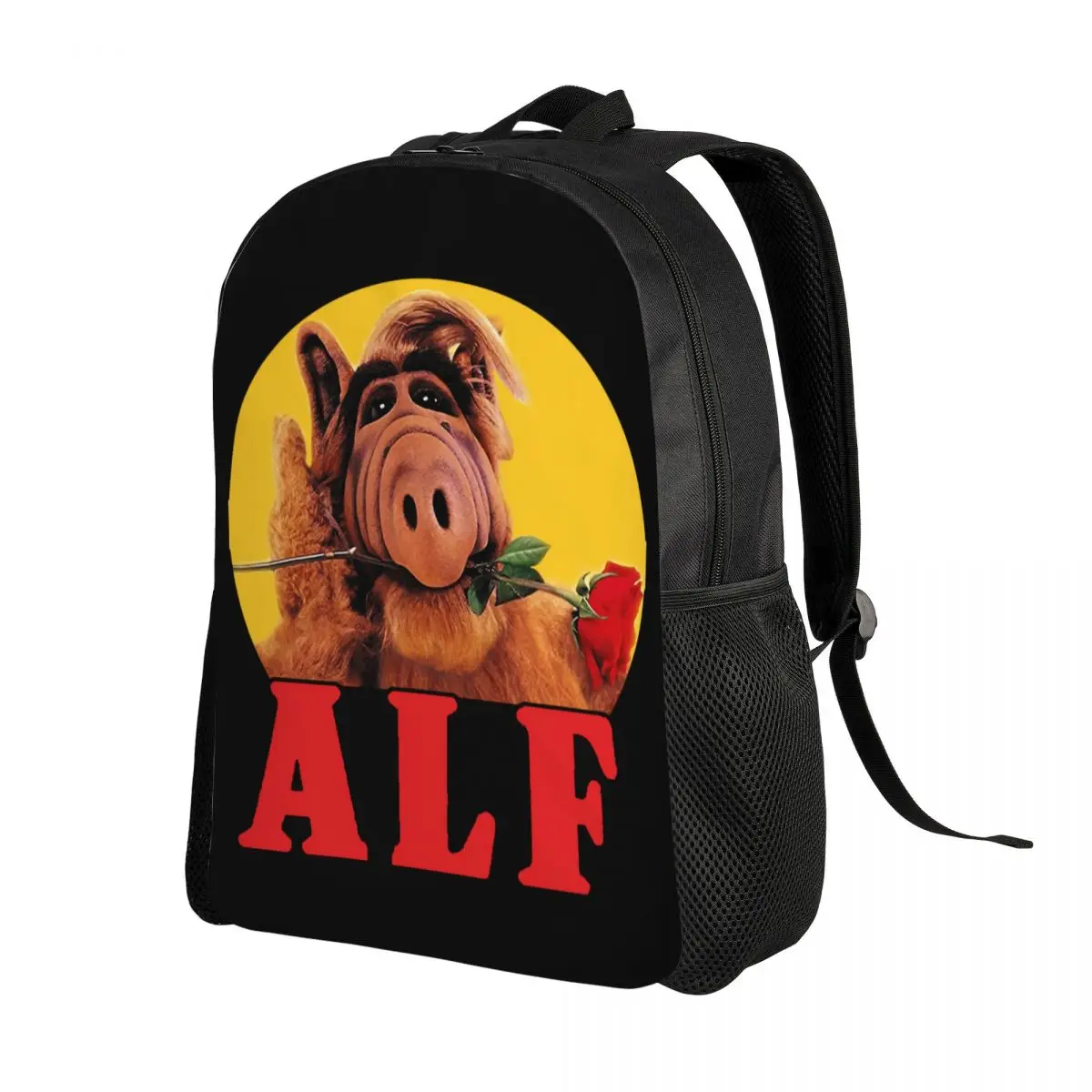 

Funny Alf Laptop Backpack Men Women Fashion Bookbag for School College Student Gordon Shumway Bag