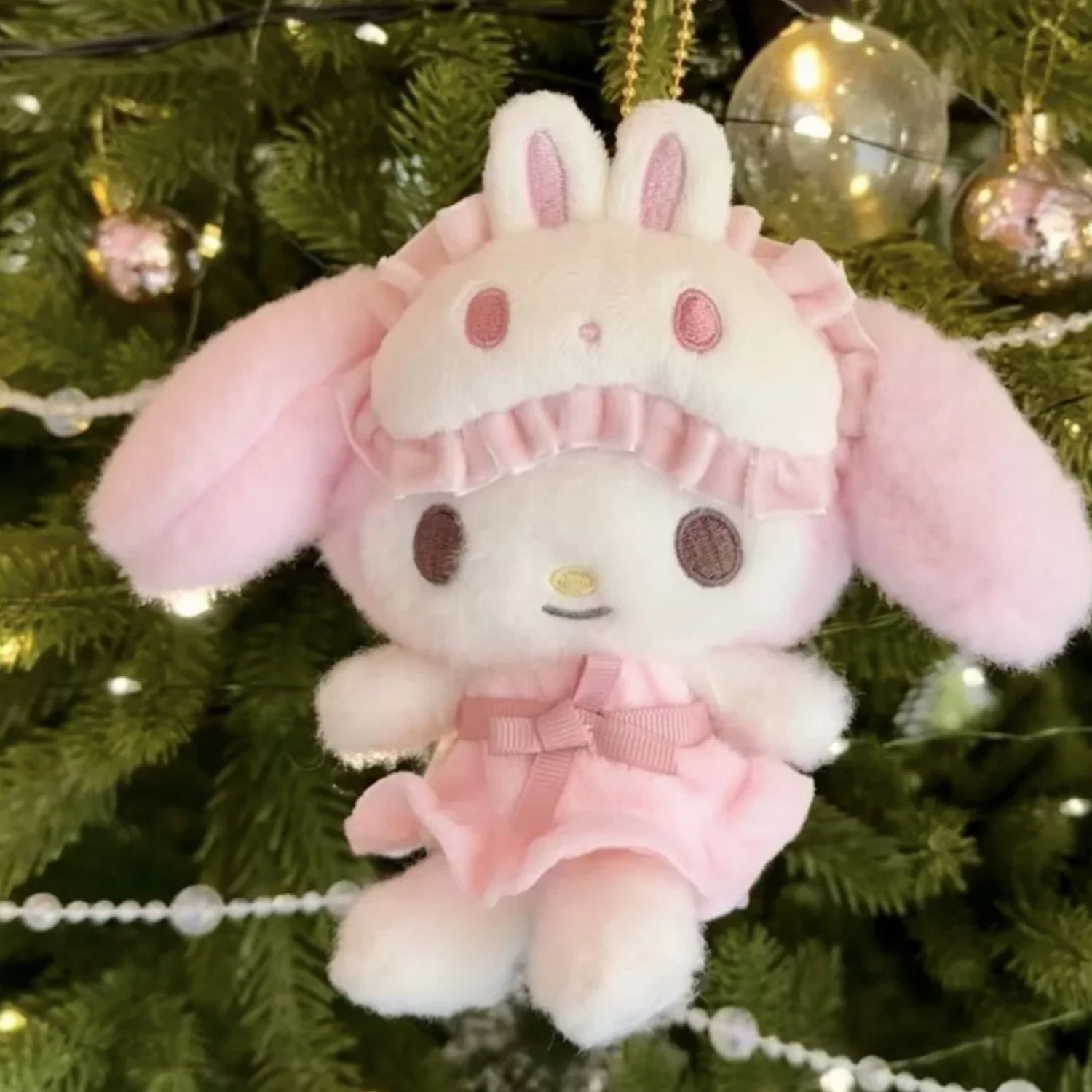 

2026**Милый брелок-подвеска Melody, маска для глаз, серия пижам, подвеска-кукла Hello Kitty, брелок Sanrio – подарок для моей девушки