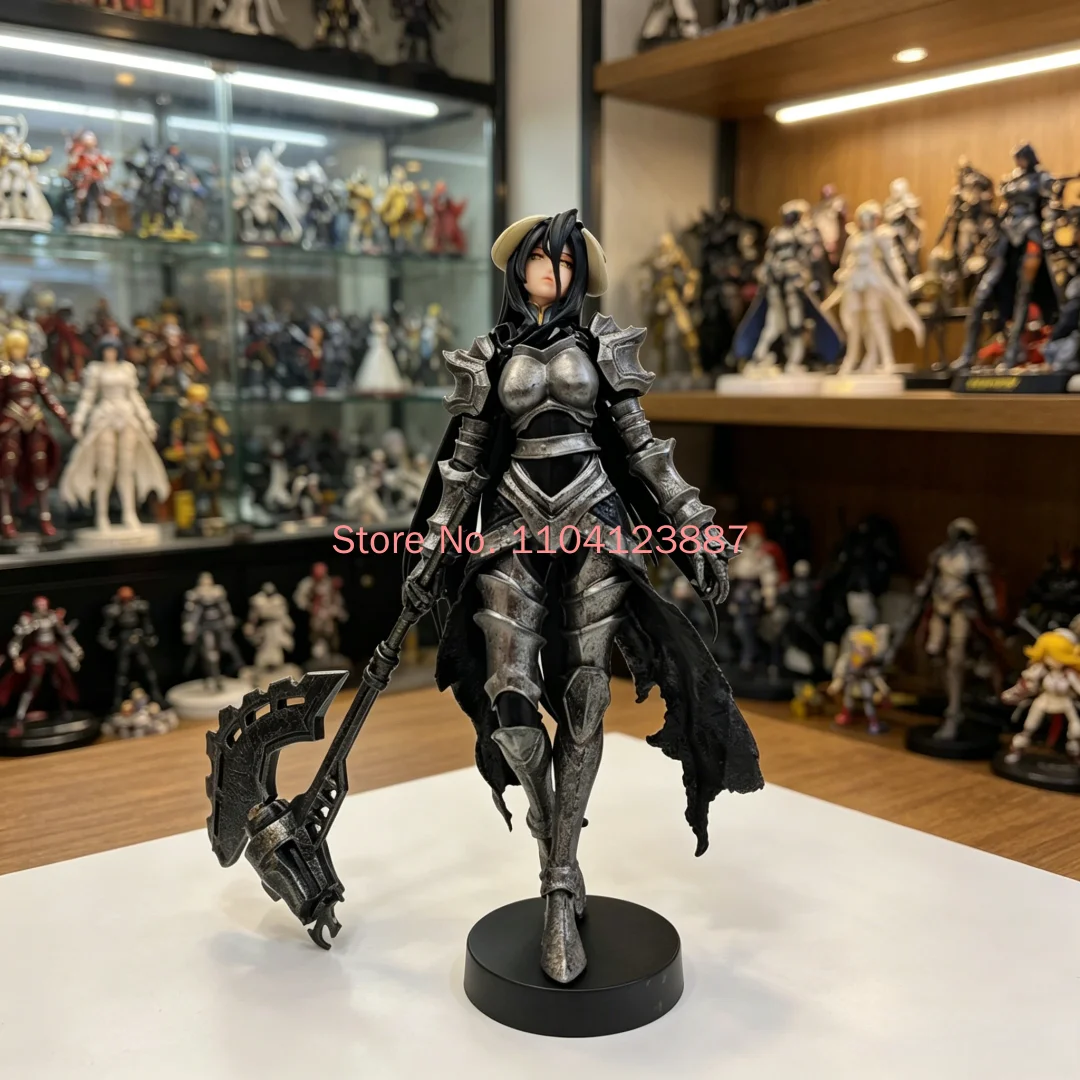 Anime OVERLORD König der Untoten Albedo Rüstungsversion L Actionfigur PVC-Modell Sammlerstück Desktop-Ornament Feiertagsspielzeug Geschenk für Erwachsene
