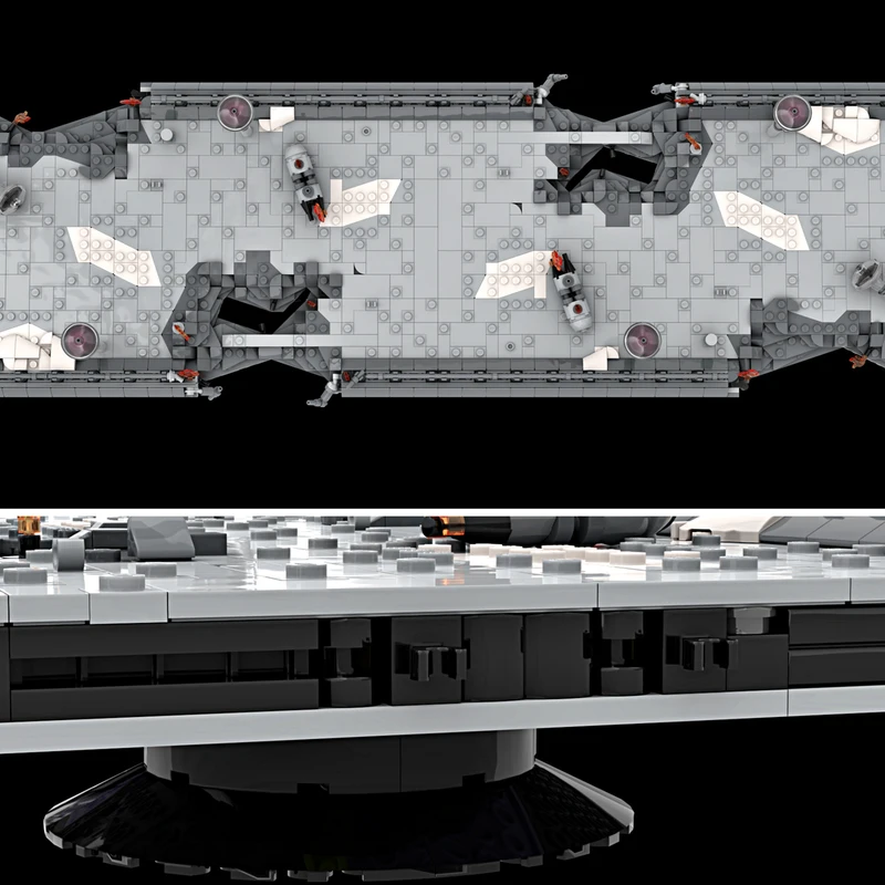 1007PCS Star Batter Mygeetose Bridge Scene Model Modular Combinable MOC DIY Education Model Building Blocks Birthday Toys Gift