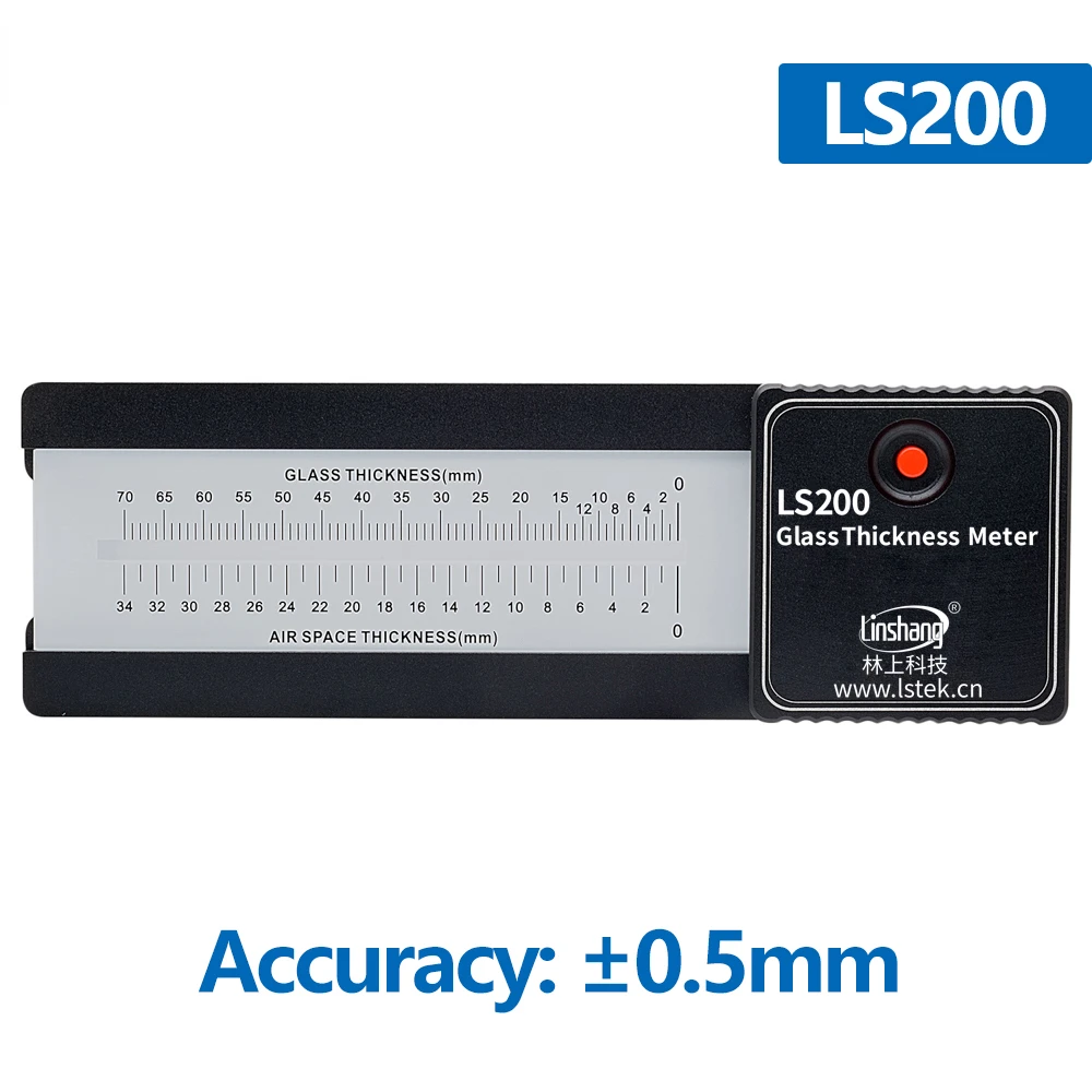 Scale Laser Glass Thickness Gauge Meter Measure Double Triple Glaze Insulated   Measurement Device LS200