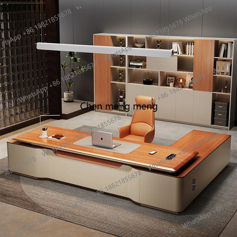

Aesthetic Display Office Desk Modern Computer Decoration Minimalist Office Desk European Storage Meuble Bureau Salon Furniture