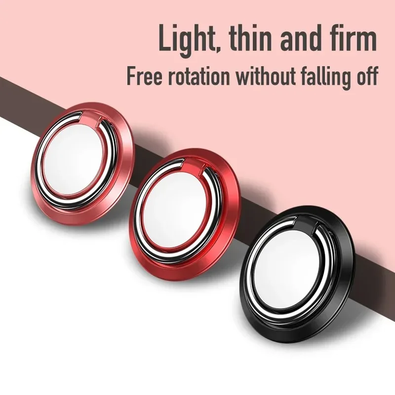 360 Degree Rotating Finger Ring Mobile Phone Holder for iPhone Samsung Xiaomi Universal Car Magnetic Mount Metal Back Pad Stand