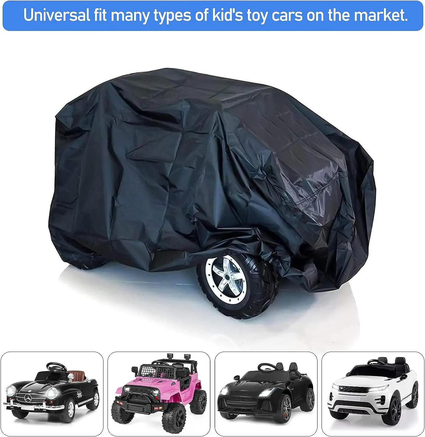 Children\'s riding toy car cover,outdoor packaging protection,suitable for electric battery powered children\'s wheel toy vehicles