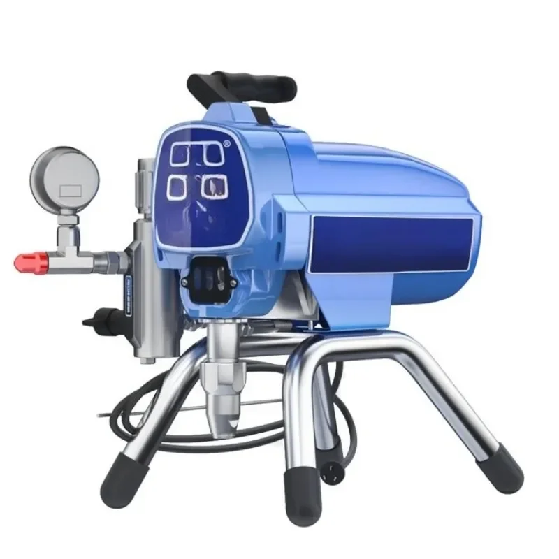 Airless electric plunger machine spraying latex automatic coating machine for inner and outer walls