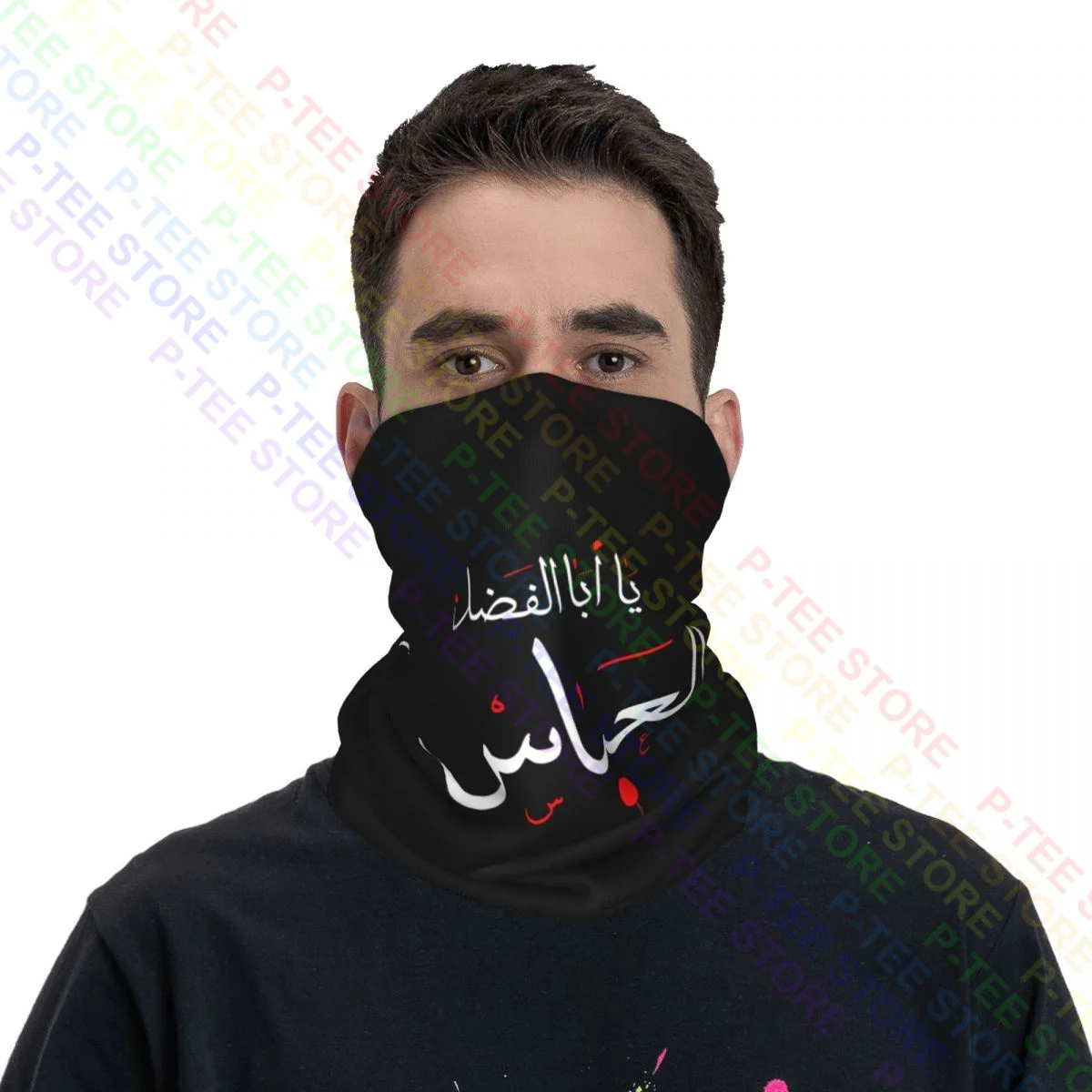 Ya Aba Alfadhl Al Abbas Muharram Ashura Karbala Neck Gaiter Bandana Scarf Face Mask Simple Hunting Breathable