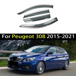 Car Window Visor For Peugeot 308 2015 2016 2017 2018 2019 2020 2021 Deflector Window Rain Guard Weathershield Sun Rain Guard