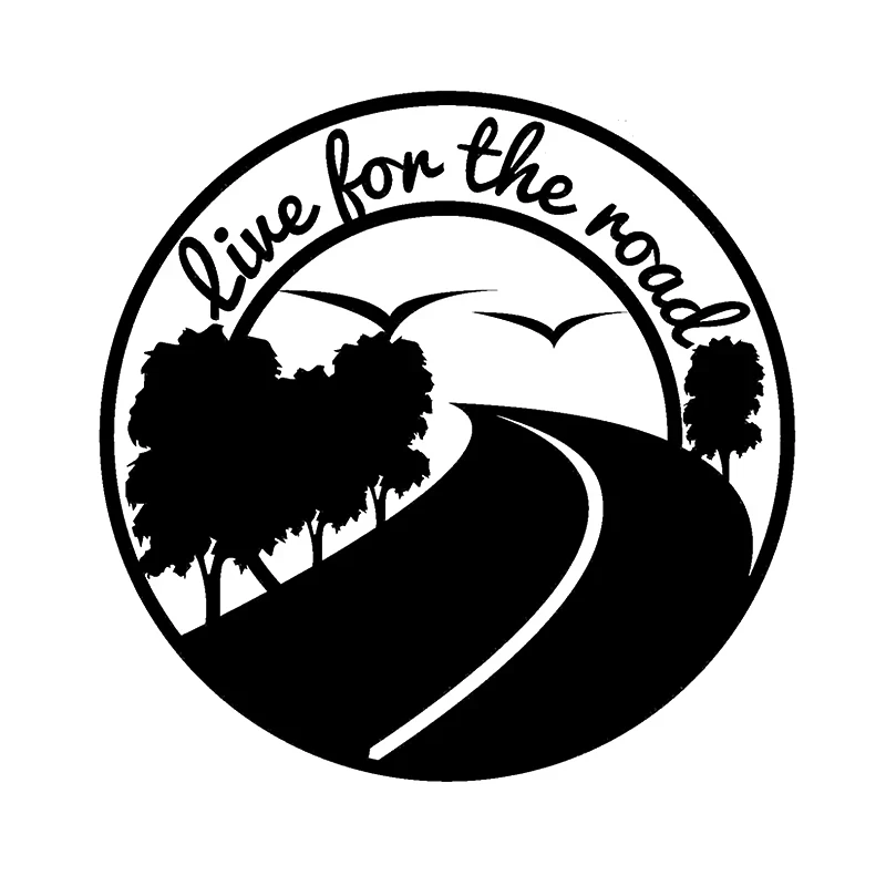 

Camping Travel Car Stickers Car Accessories Live for The Road Touring Adventure Camper Vinyl