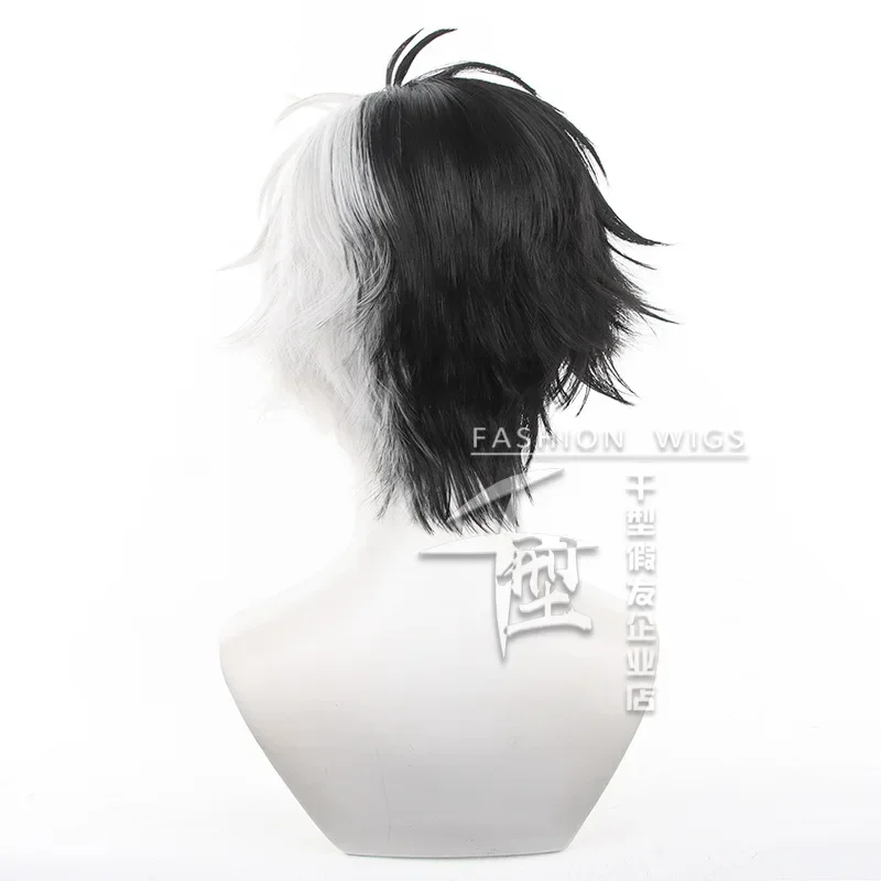 Anime Wind Breaker Heat Resistant White Black Hair Bofurin Halloween Party for Women Men Props Haruka Sakura Cosplay Wig
