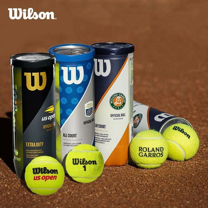 Pelotas de entrenamiento de tenis profesionales WILSON, alta elasticidad, deportes de interior, competición, pelotas resistentes, accesorios para principiantes