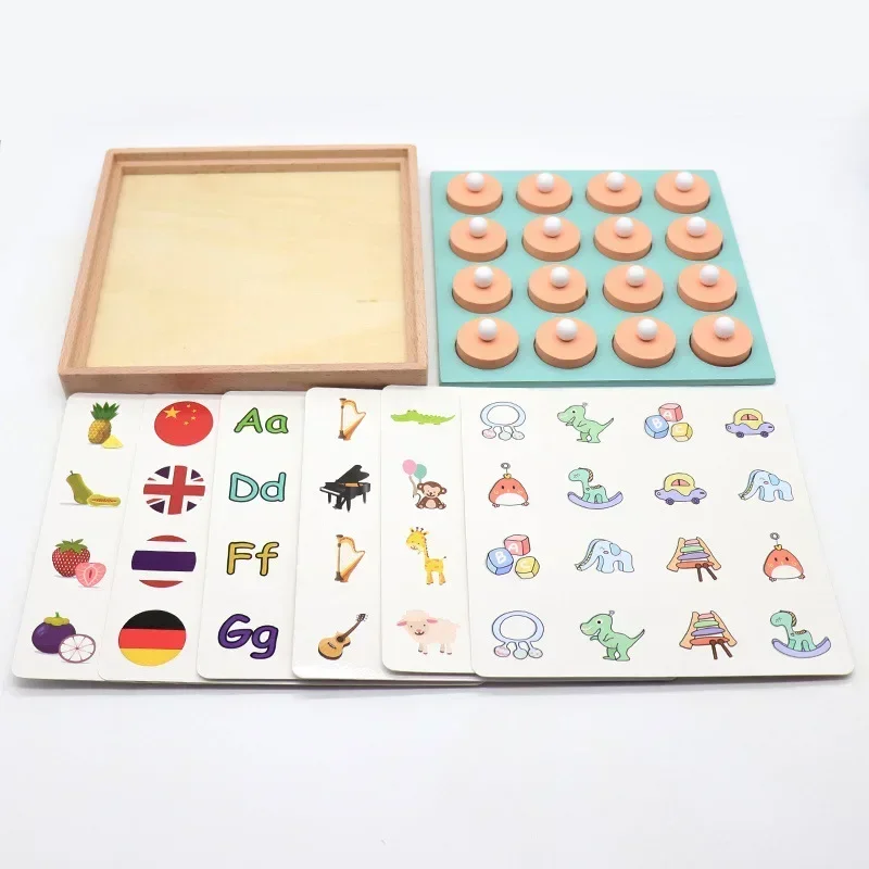 キッズ木製メモリーチェスパズルゲーム論理的思考トレーニング教育玩具子供のため
