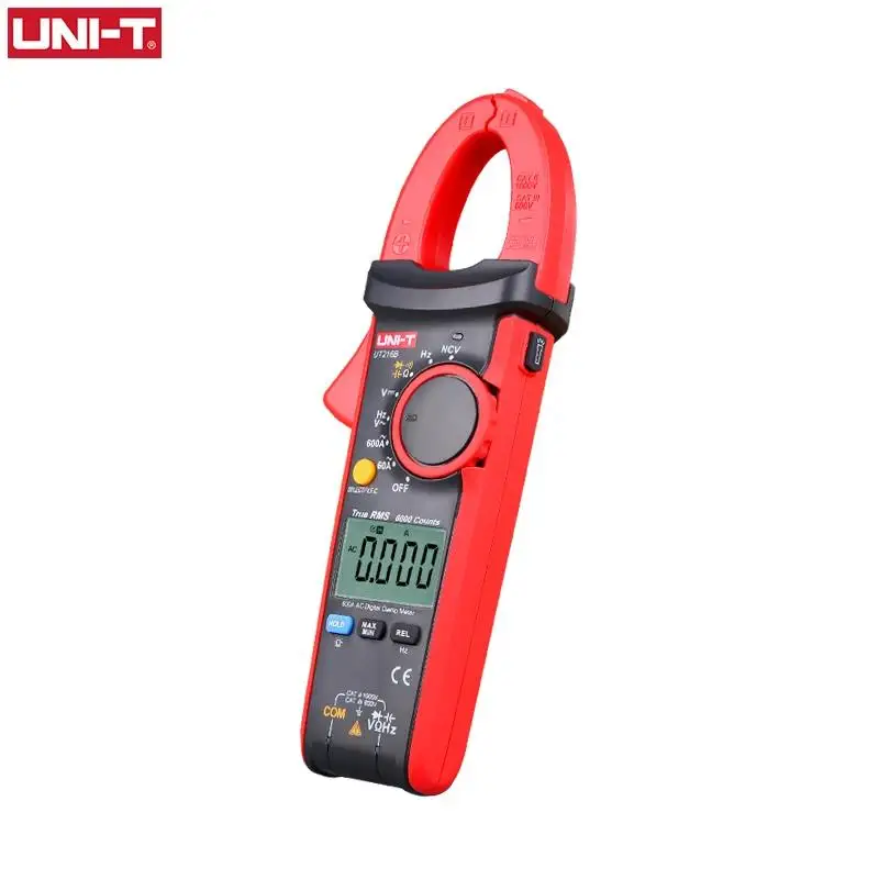 UNI-T UT216A UT216C Digital Clamp Meter AC DC Current Measurement RMS Frequency Capacitance Temperature&NCV Tester Multimeter