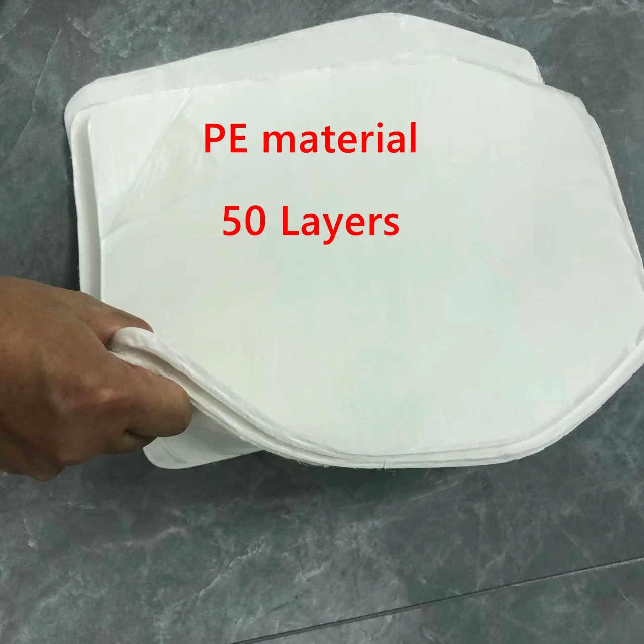 1pc 45 Layers Soft PE Protective Barrier Defensive Shield Body Sport Weight Plate Self-defense Security Plates 10x12in 3++A