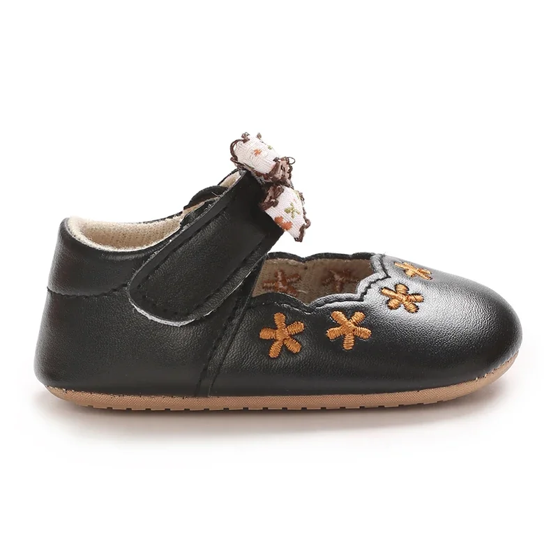 Baby Mädchen Prinzessin Schuhe süße und atmungsaktive Schleife für kleine Kinder Anti-Rutsch-Blume lässige Sportschuhe Baby Schuhe mit weichen Sohlen – Detail 5