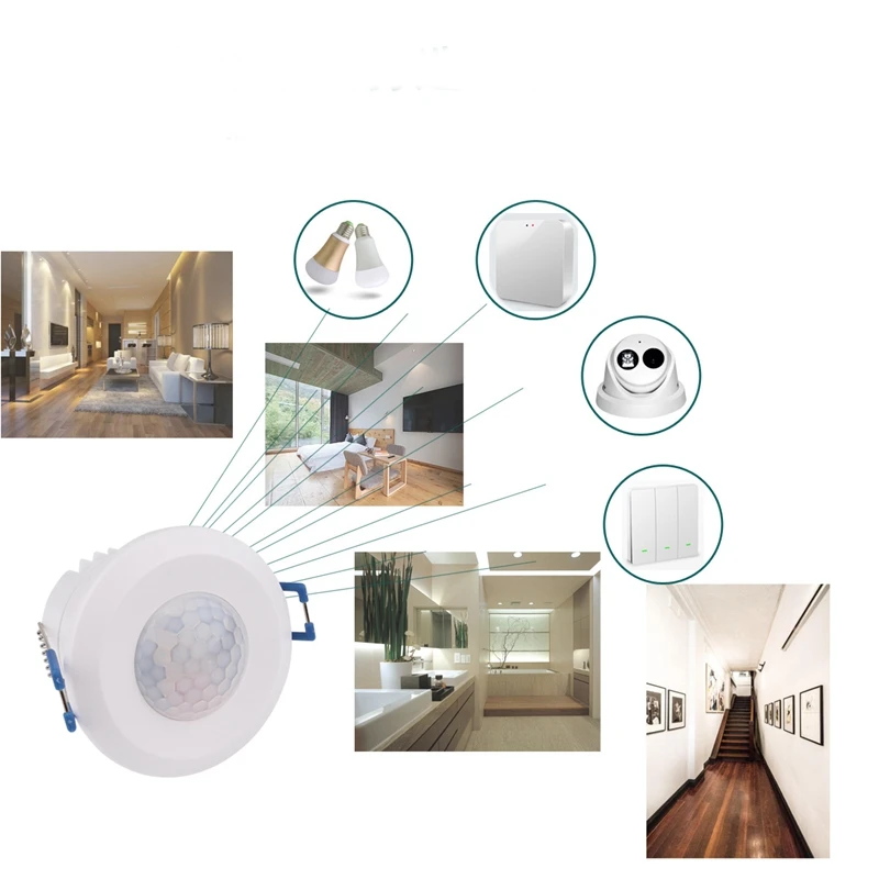 Capteur Zigbee Intelligent Portable, Graffiti, Détecteur Infrarouge, Mouvement Humain, 220V