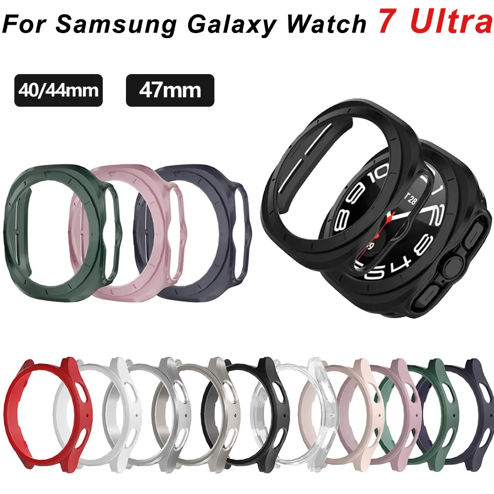 Case for Samsung Galaxy Watch 7 Ultra 47mm Accessories Frame Protective Hard PC Hollow Bumper galaxy Watch 7 FE 40mm 44mm Cover