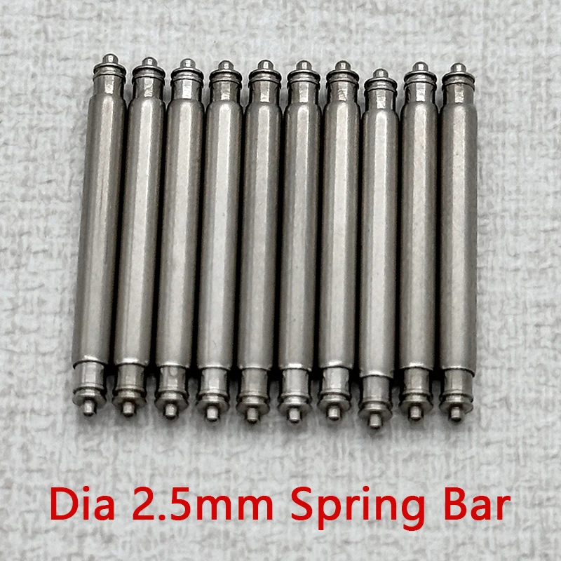 

2.5mm Watch Strap Spring Bar with 1.0mm Tip Compatible with SKX007Tuna 6105 Watch Straps 20mm and 22mm Strap Connecting Pin