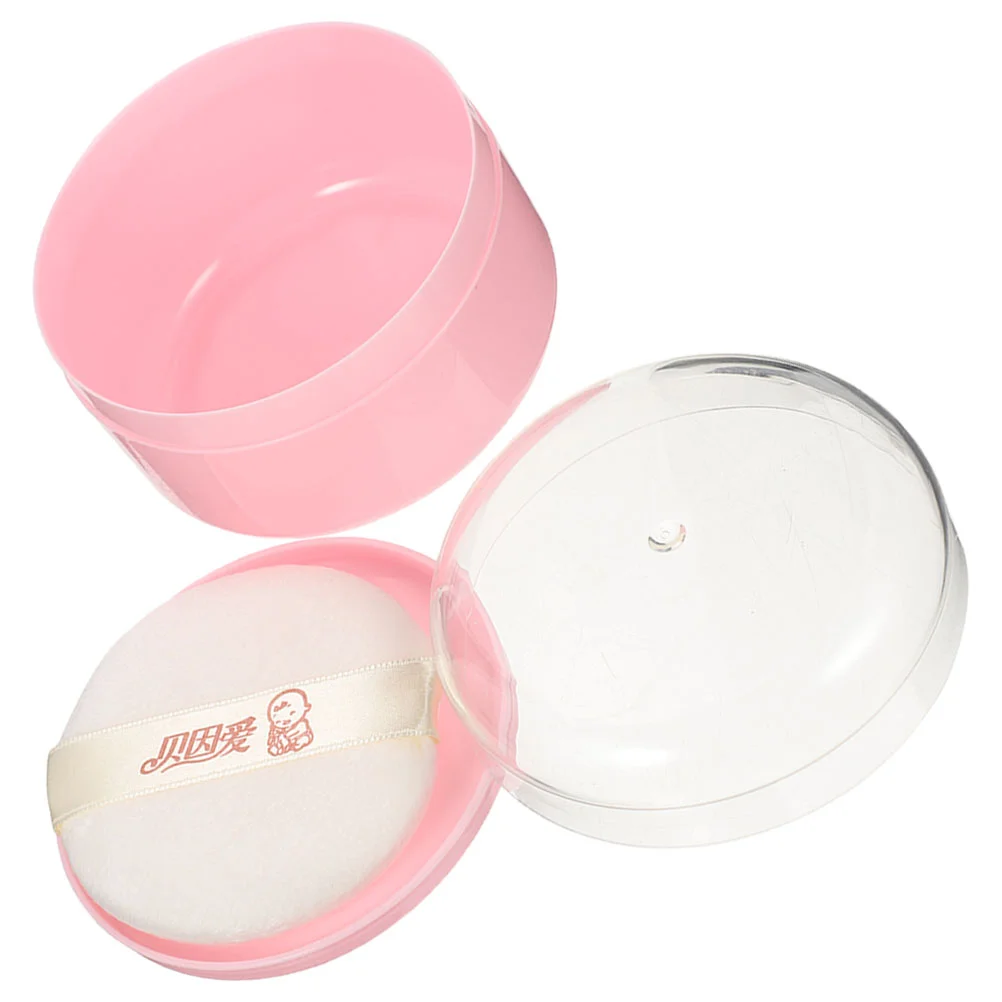 

Body Powder Puff Box Container for Loose Baby Case Compact Synthetic Sponge Puffs Small