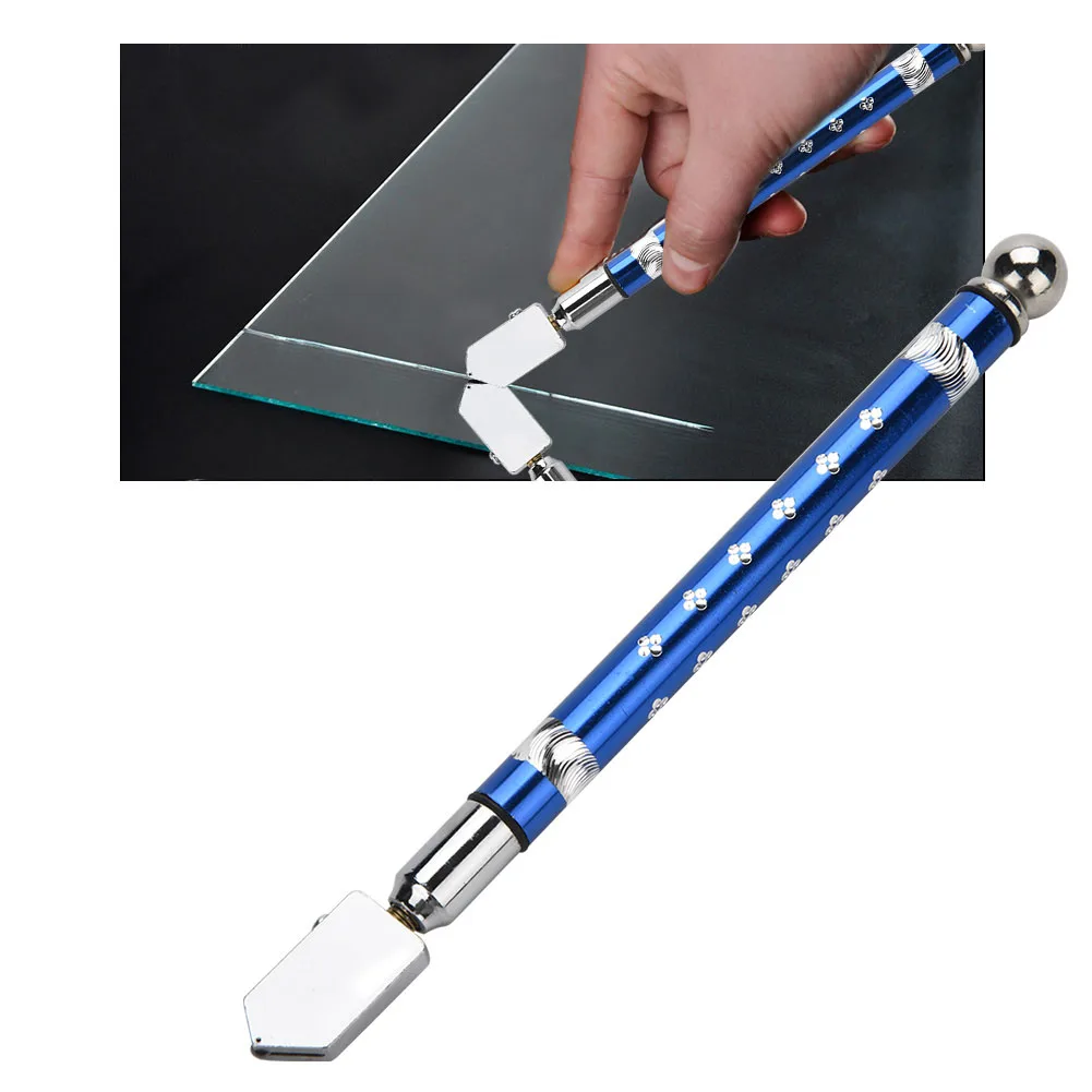 Portable Handheld Wheel Type Glass Cutter With NOn Slip Handle For 3~15mm Glass Cutting