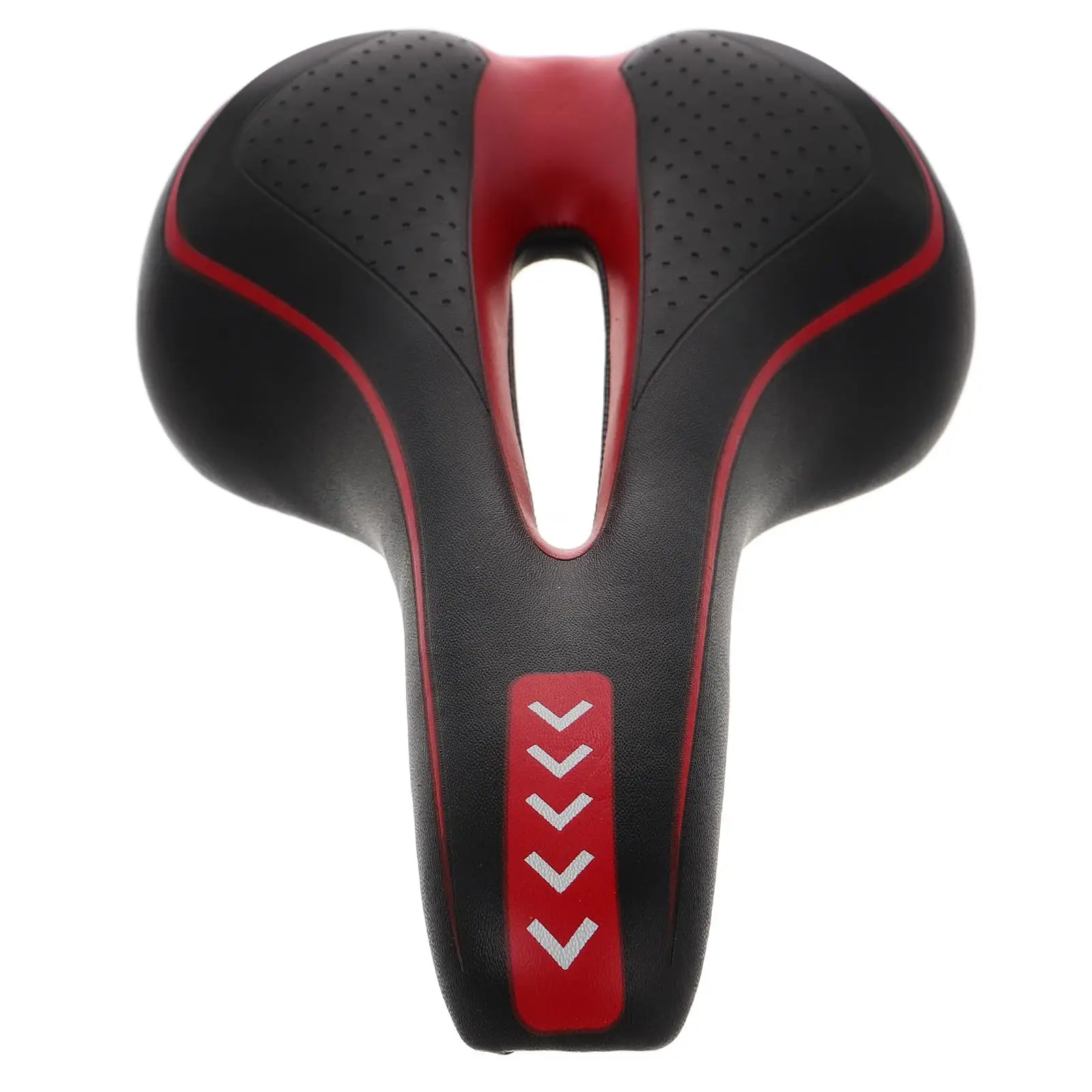 

Hollow Bike Saddle for Mountain Road Bikes Comfortable Seat Cushion Ergonomic Design Red Color Lightweight Shockproof for Most