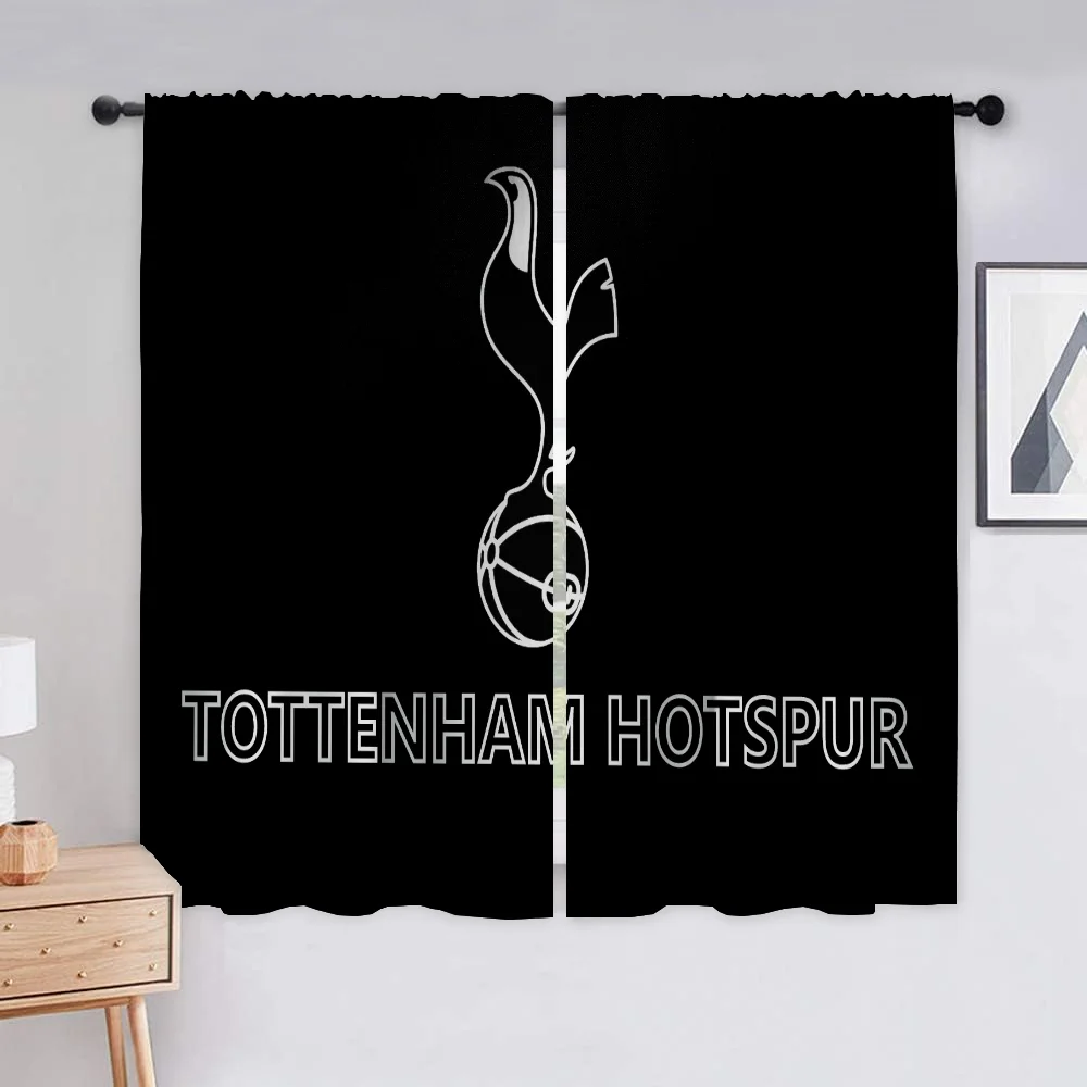 Small Room Curtains T-tottenham Partition Kitchen Curtains Blackout Curtain Window Curtains H-hotspur Fc Curtain for Bedroom